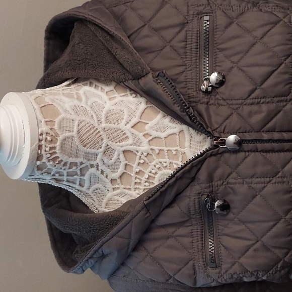 METAPHOR Hooded Zippered Puff Jacket - Picture 2 of 16